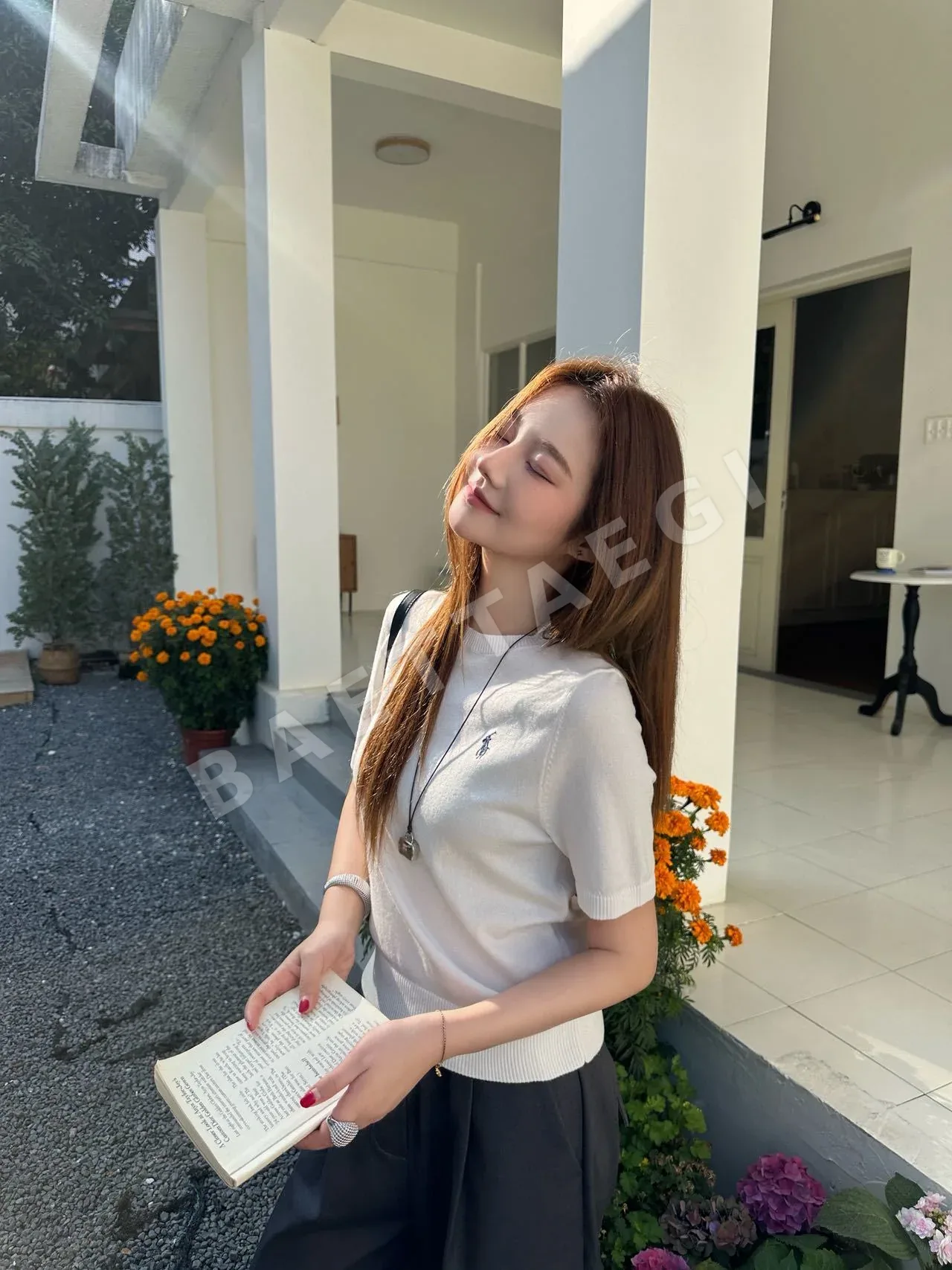 폴로 여성 니트 반팔 티셔츠 상세 이미지 17
