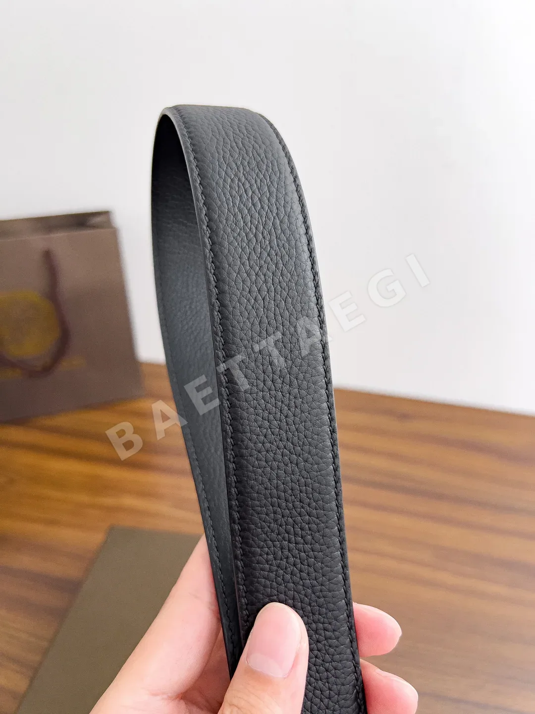 스테파노리치 카프스킨 골드 실버 버클 벨트 상세 이미지 8