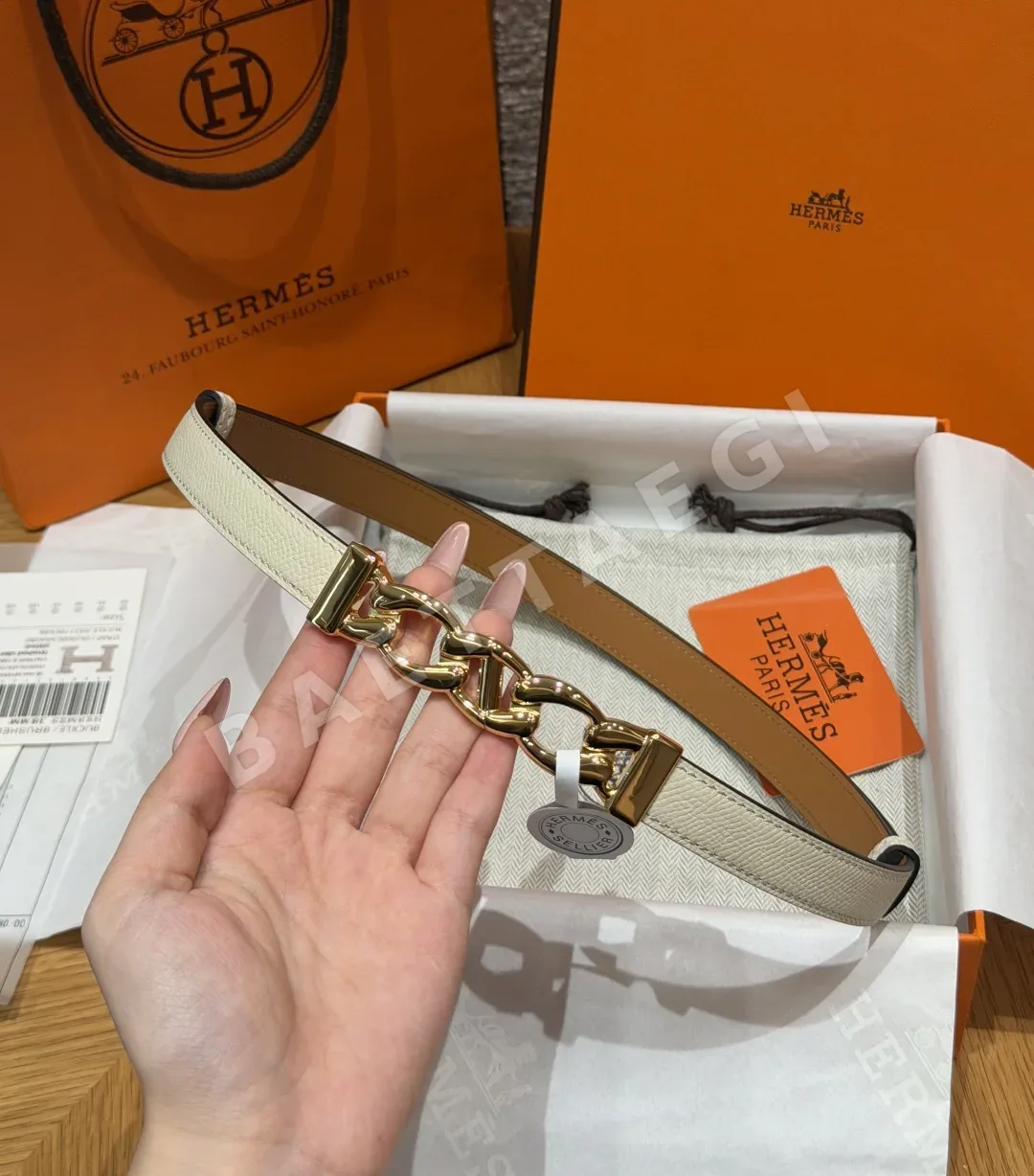 에르메스 H 브클릿 체인 단클 벨트 18mm 상세 이미지 3