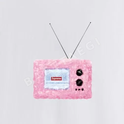 슈프림 TV 프린트 남성 반팔 티셔츠 상세 이미지 11