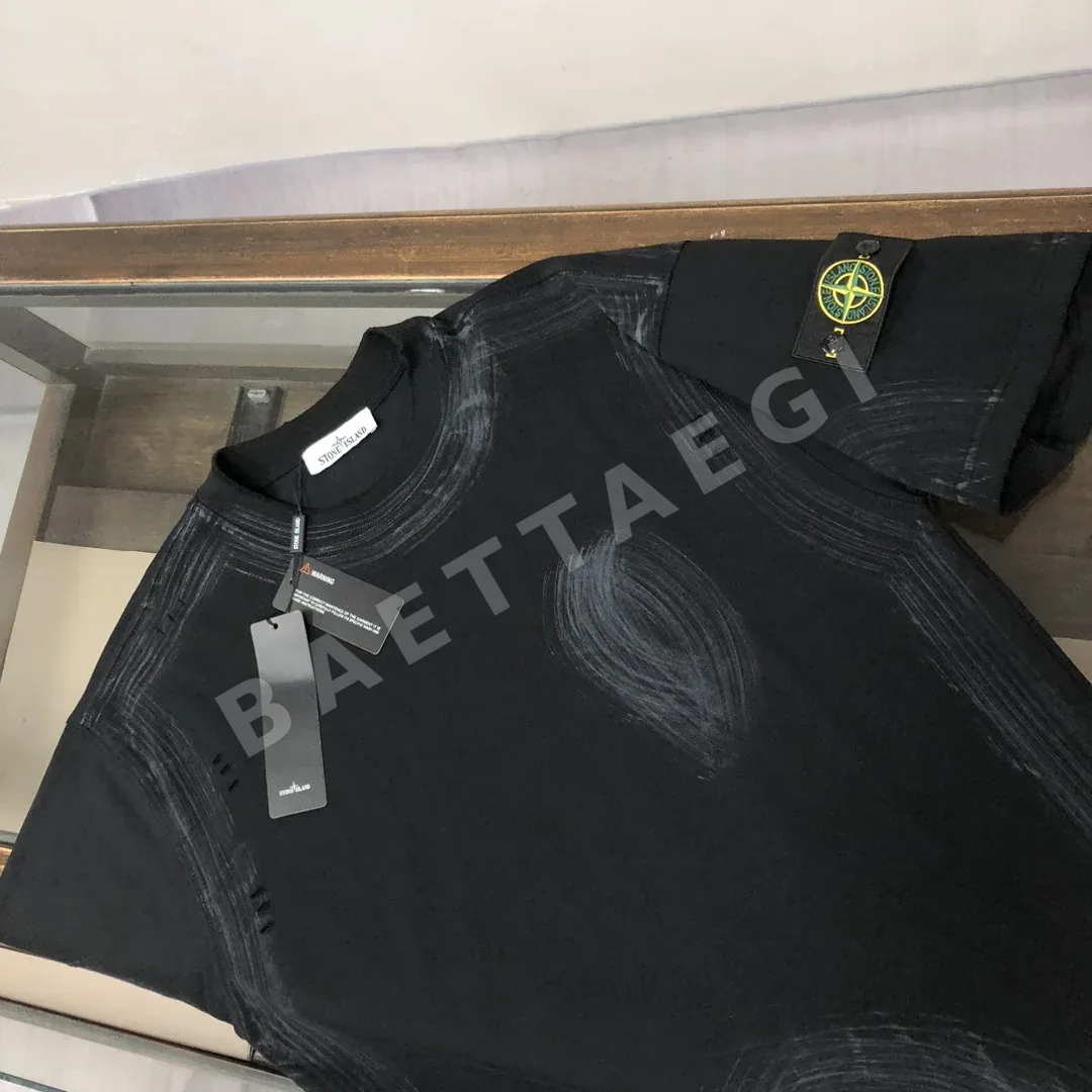 스톤아일랜드 워시드 크루넥 반팔 티셔츠 상세 이미지 3