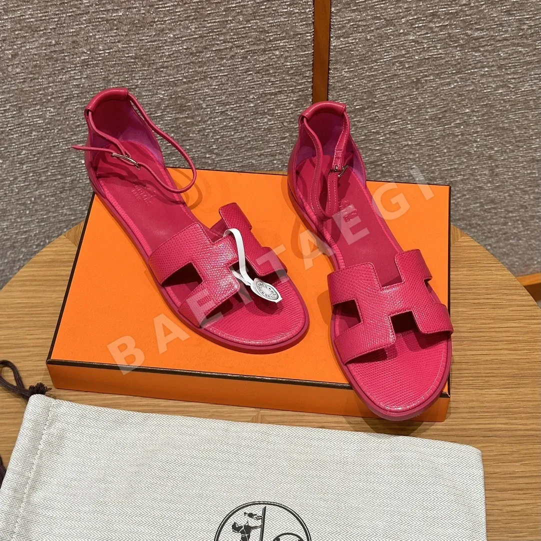 에르메스 산토리니 도마뱀 가죽 샌들 8568 상세 이미지 3