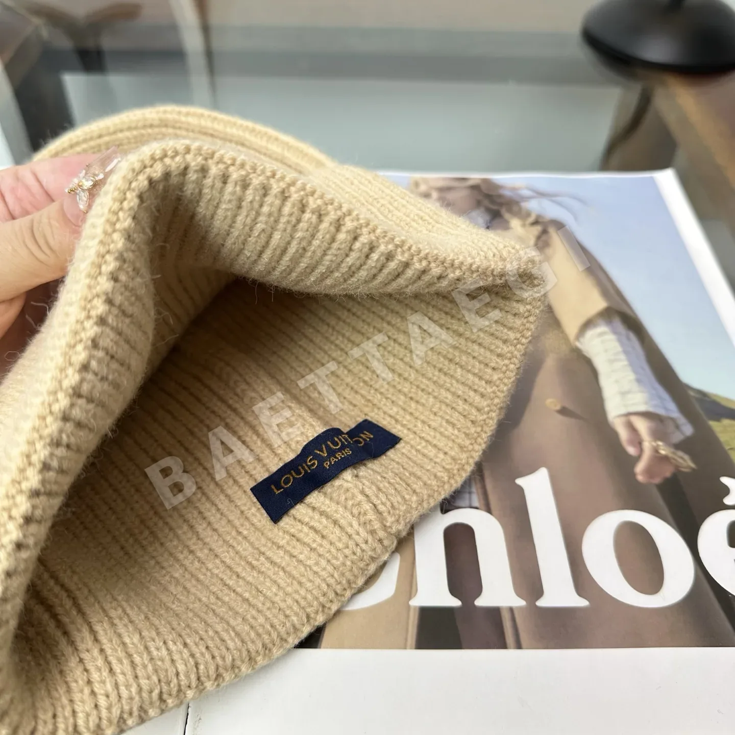 루이비통 LV 니트 비니 모자 상세 이미지 5