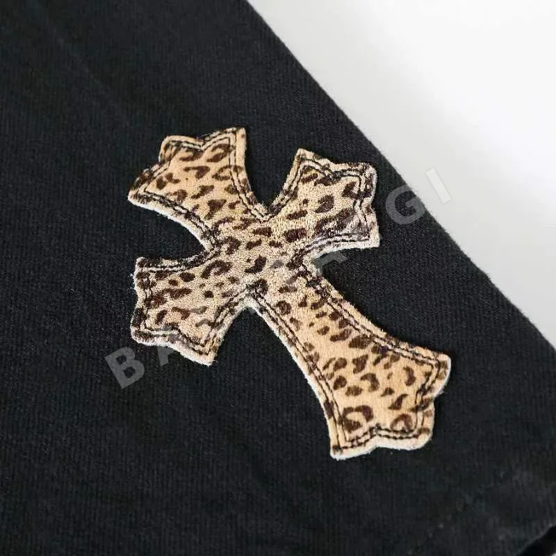 크롬하츠 녹색 체크 바지 남성용 상세 이미지 3
