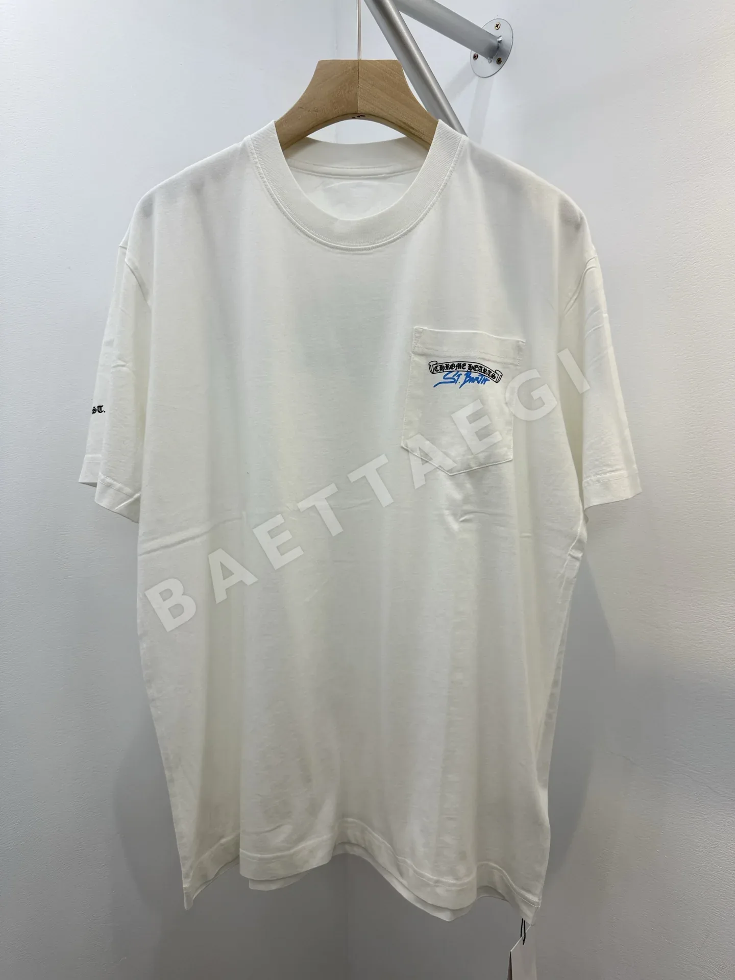 크롬하츠 화이트 세인트바츠 섬 남성 반팔 티셔츠 50036