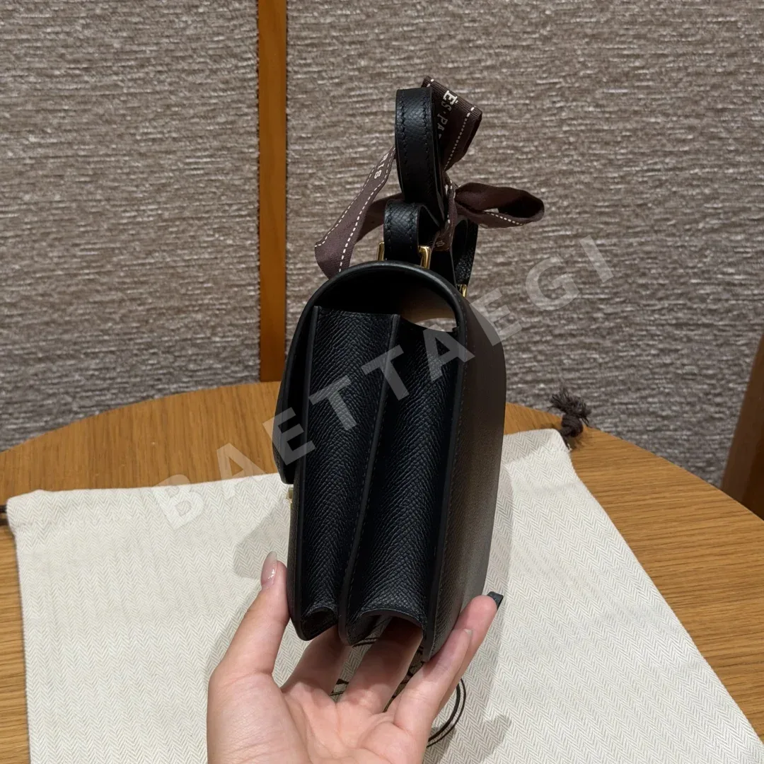 에르메스 콘스턴스 18 cm 블랙 앱송 가죽 가방 상세 이미지 4