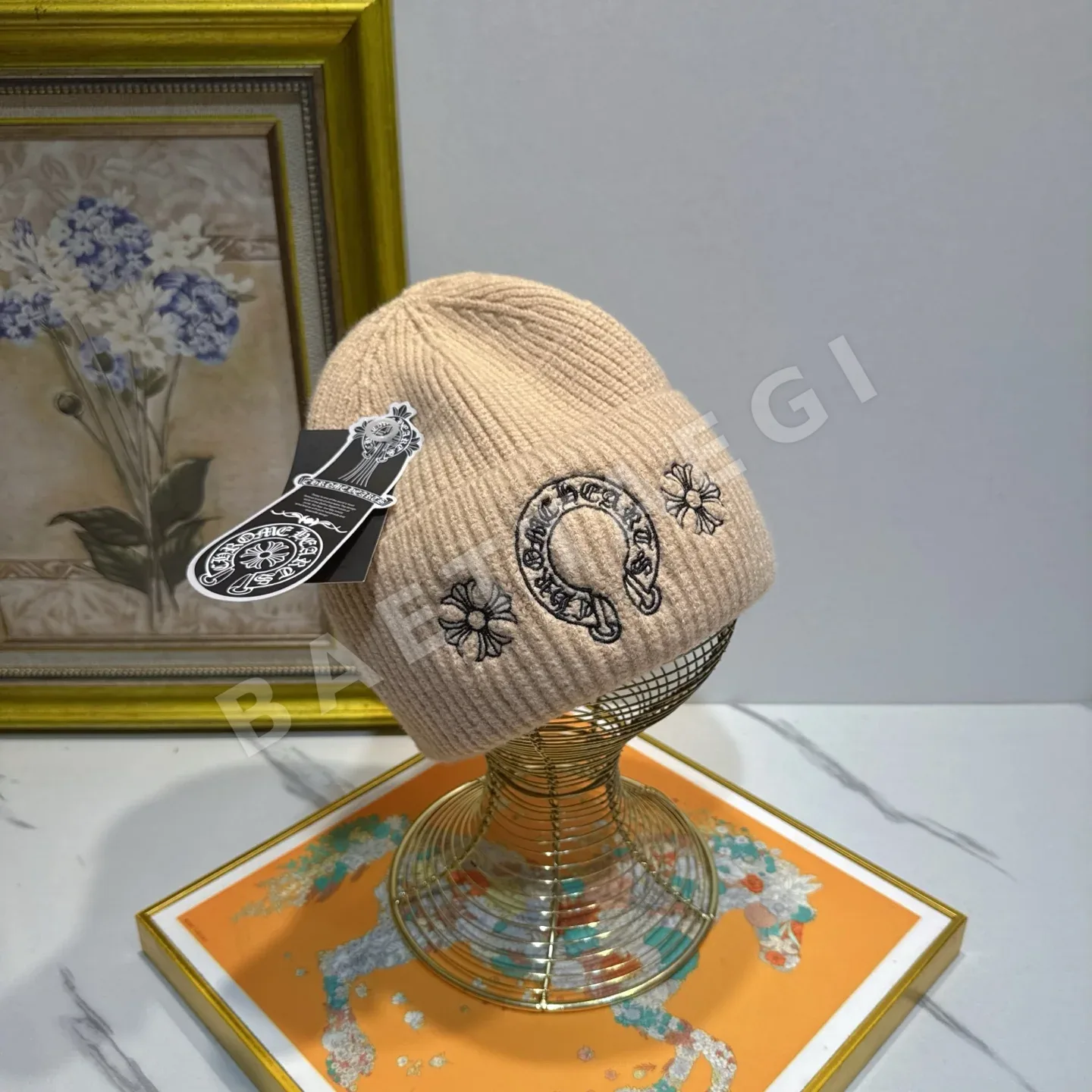크롬하츠 크로스 니트 모자 상세 이미지 6