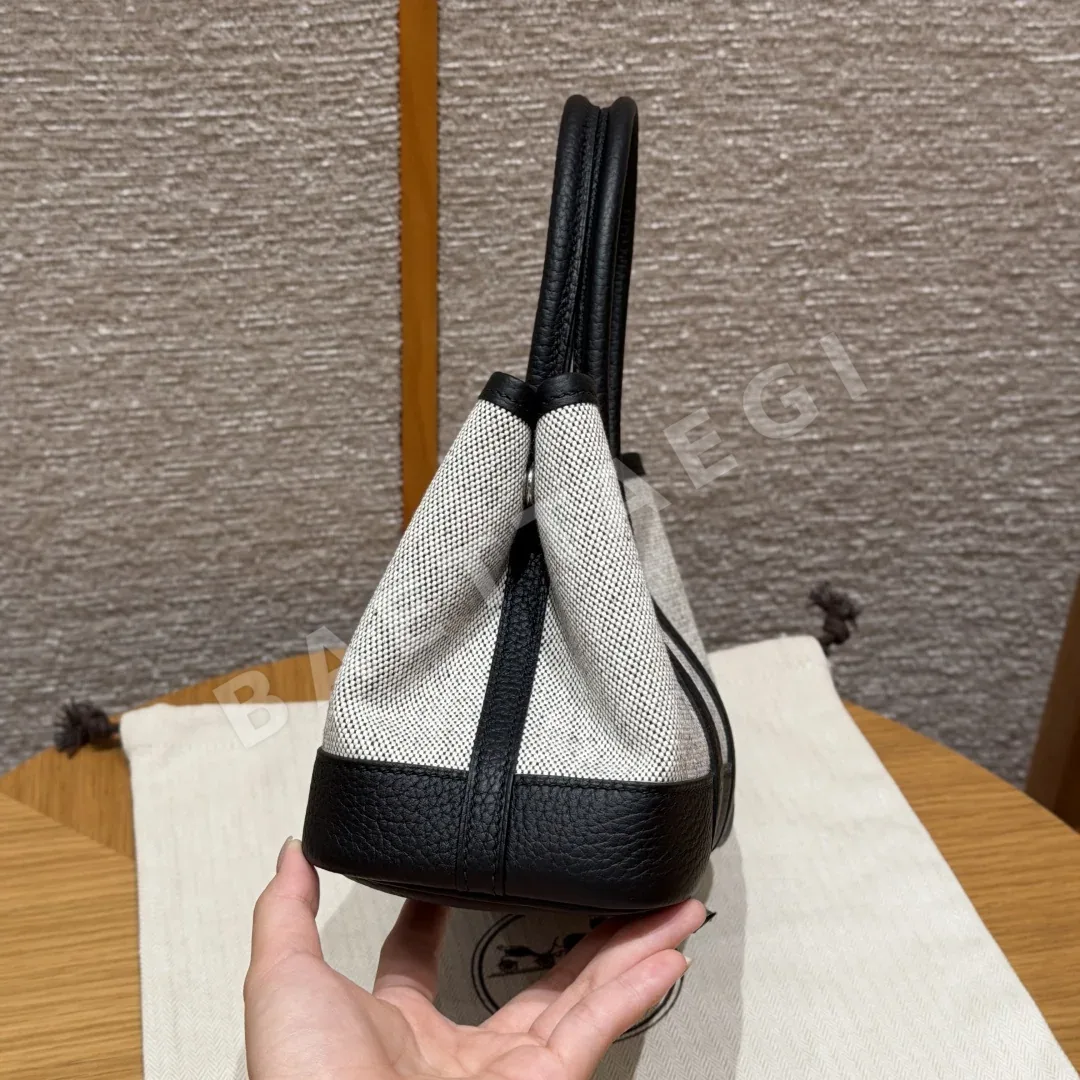 에르메스 가든파티 미니 캔버스 토트백 상세 이미지 2