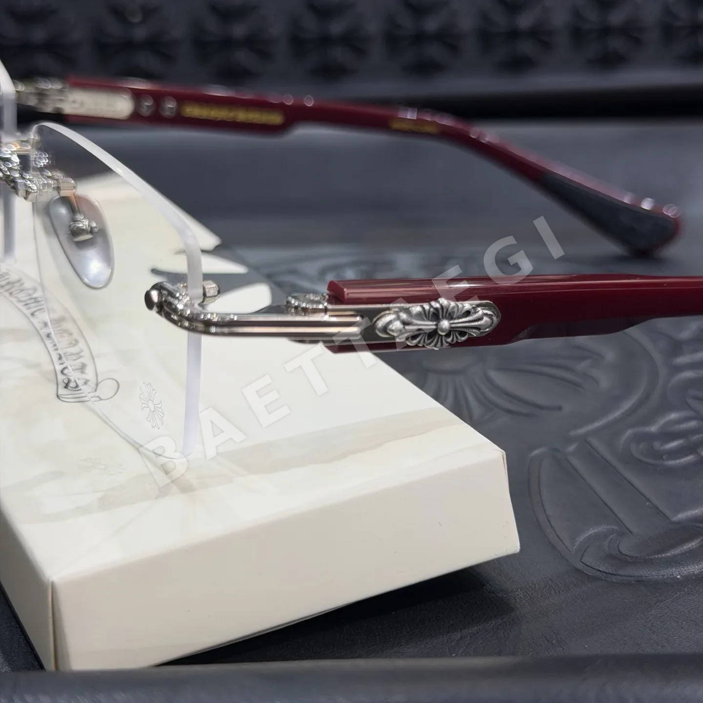 크롬하츠 DEEP II 버건디 골드 선글라스 상세 이미지 7