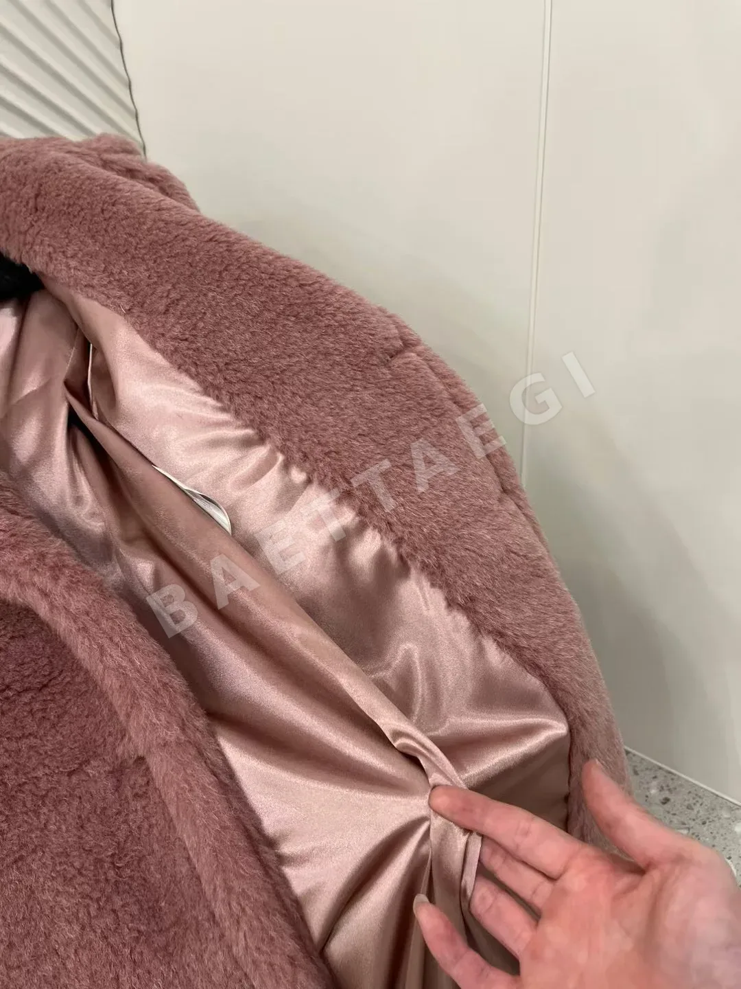 막스마라 테디 모란디 핑크 자켓 상세 이미지 8