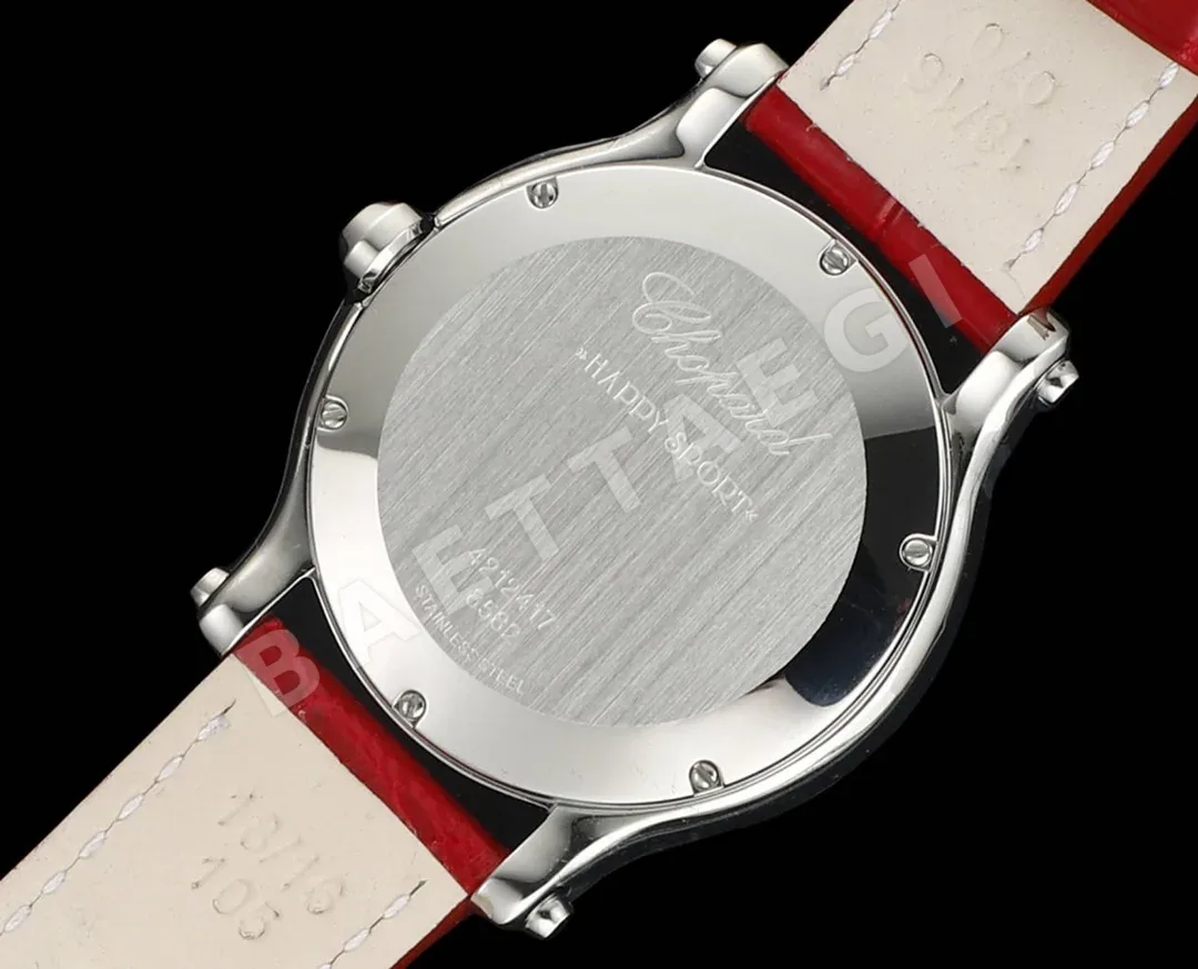 쇼파드 해피 스포츠 DT 공장 리얼 다이아 악어가죽 여성 시계 레플리카 45045 Chopard 상세 이미지 7