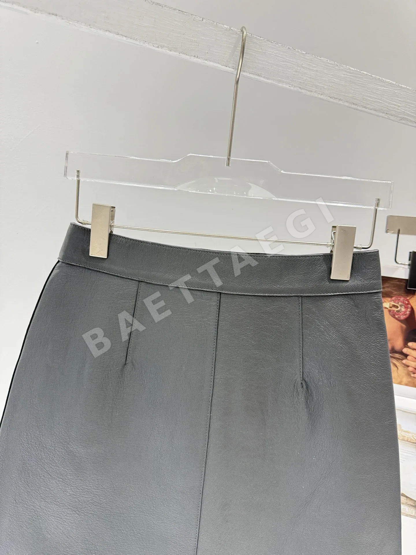 에르메스 램스킨 가죽 여성 스커트 상세 이미지 9