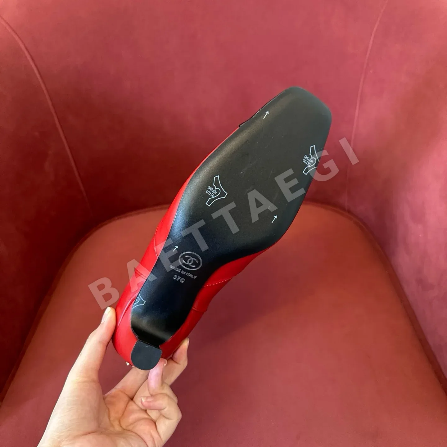 샤넬 부츠 가죽 퀼팅 패턴 상세 이미지 6