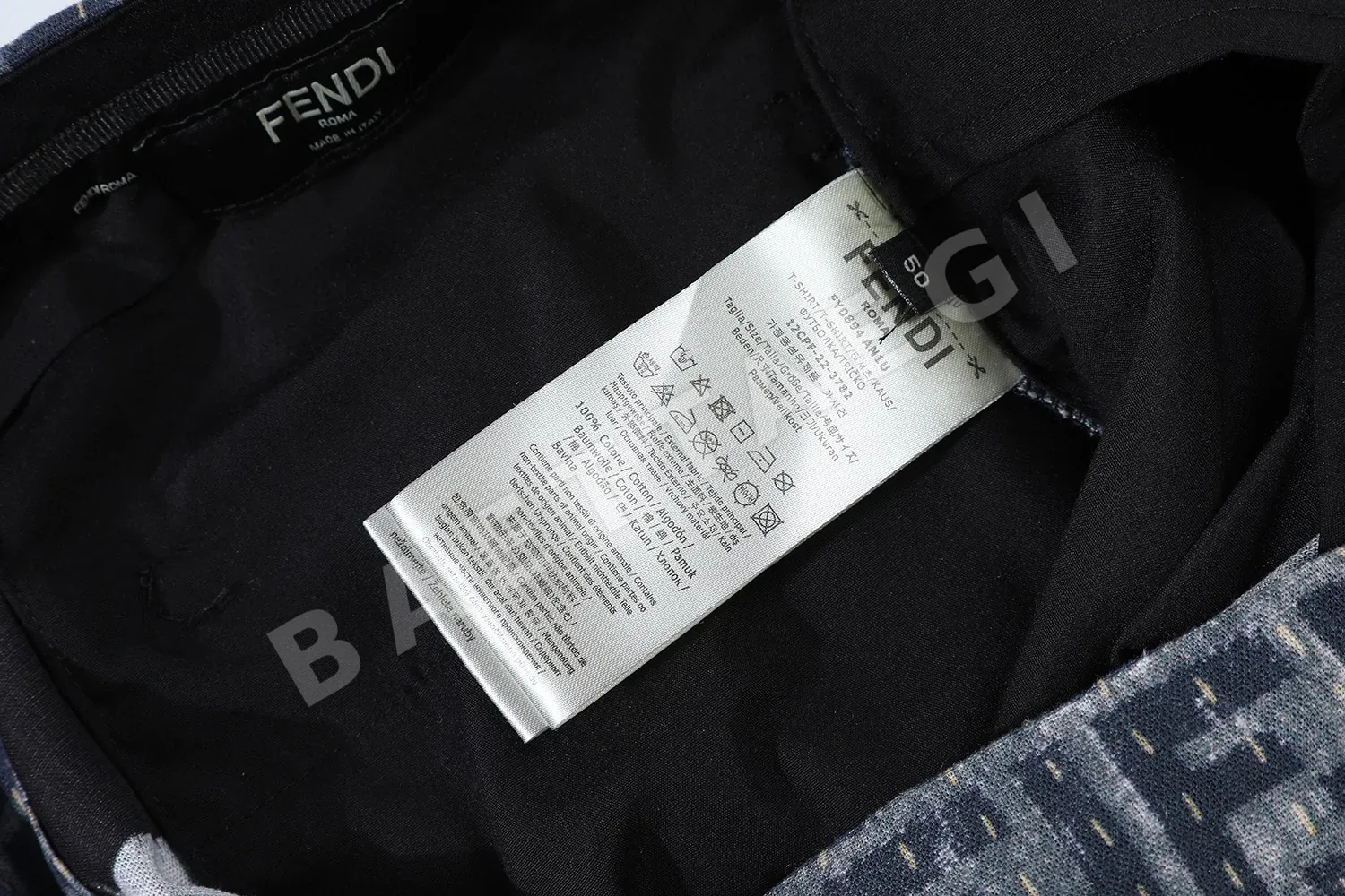 펜디 FF 자카드 면마 혼방 남성 반바지 상세 이미지 9