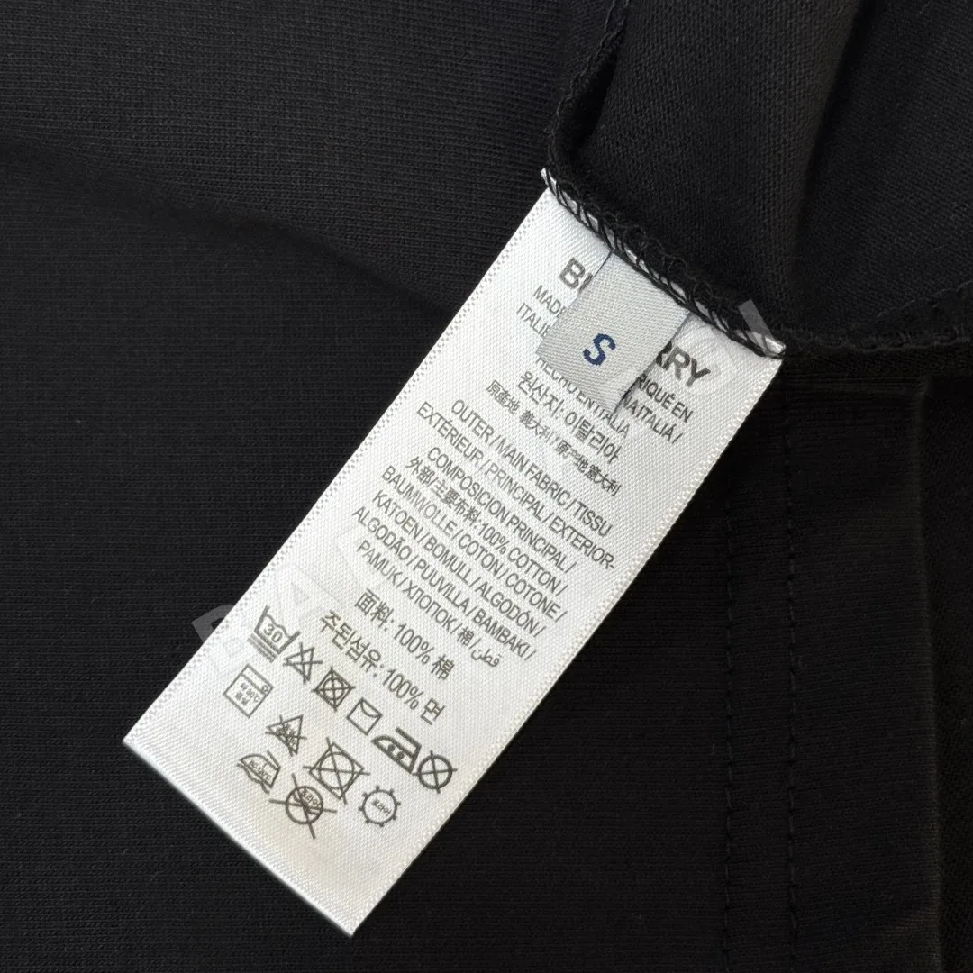 버버리 워호스 체크 패치 반팔 티셔츠 남녀공용 상세 이미지 8
