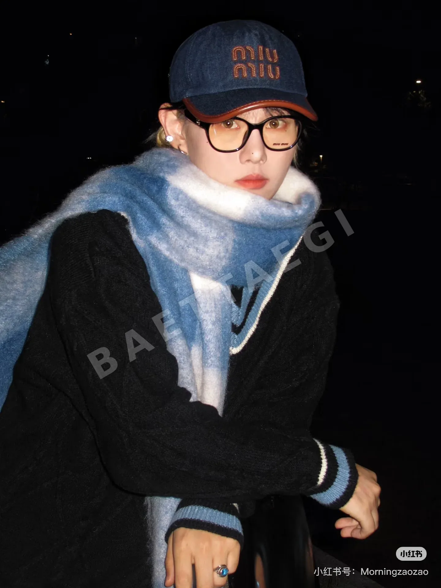 미우미우 데님 베이스볼 캡 상세 이미지 3