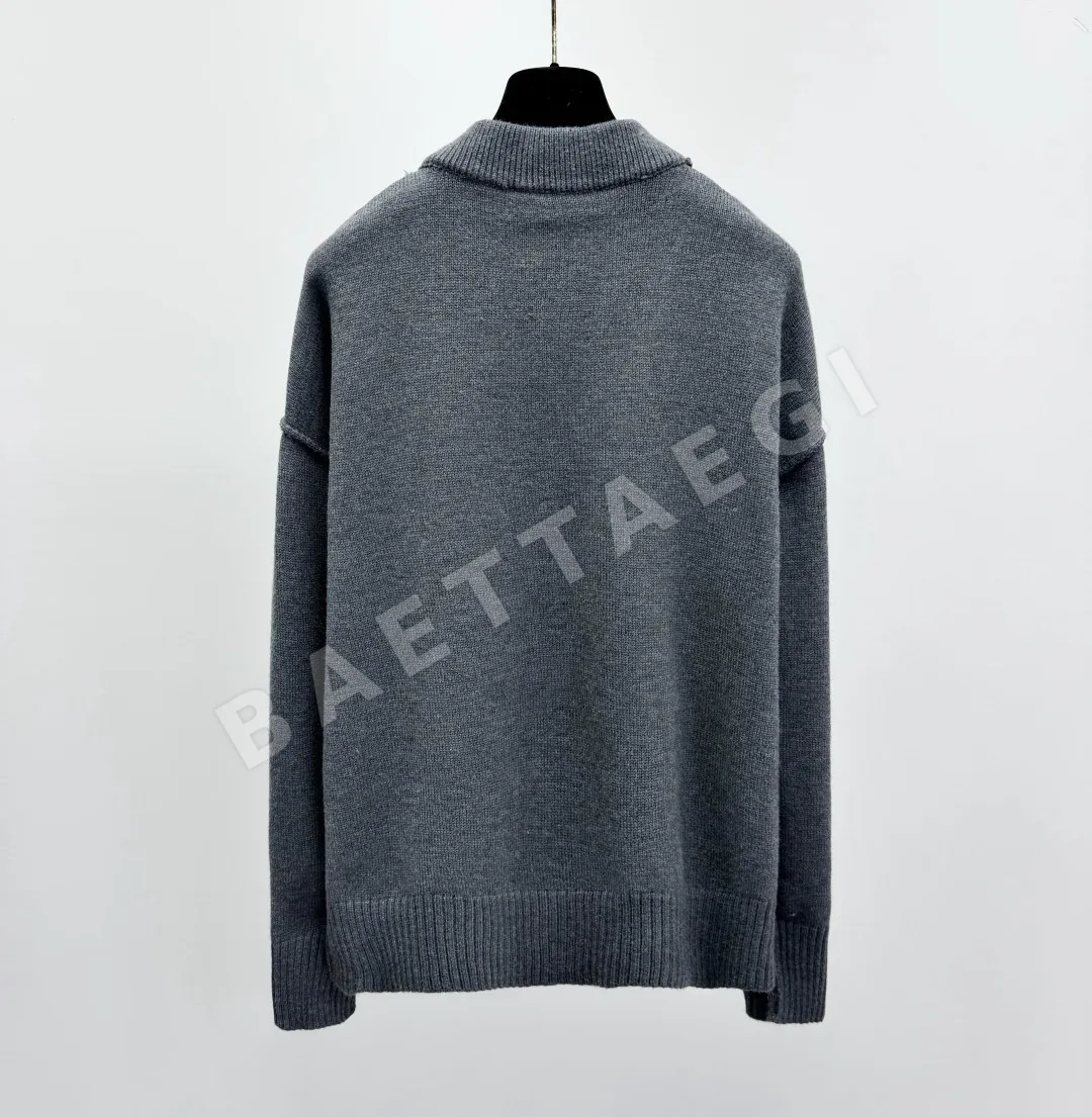 아미 클래식 하트 V넥 울 가디건 상세 이미지 2