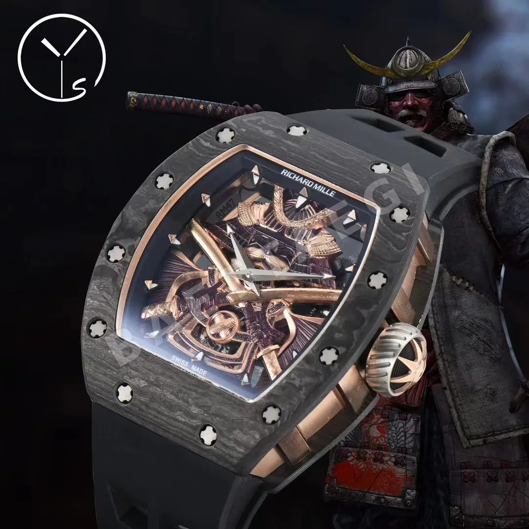 리차드밀 RM47 블랙 그레이 투르비용 세라믹 남성 시계 레플리카 44996 Richard Mille 상세 이미지 5