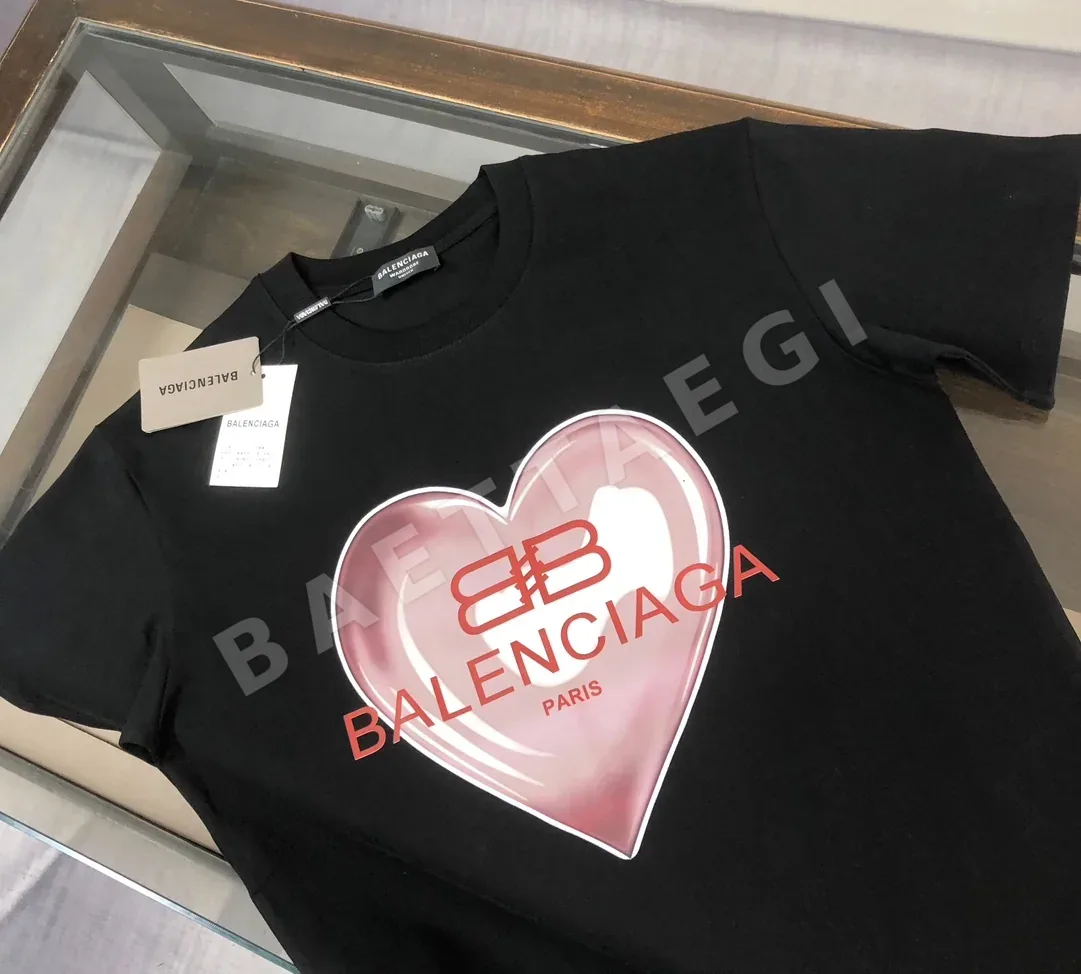 발렌시아가 여성 크루넥 반팔 티셔츠 상세 이미지 3