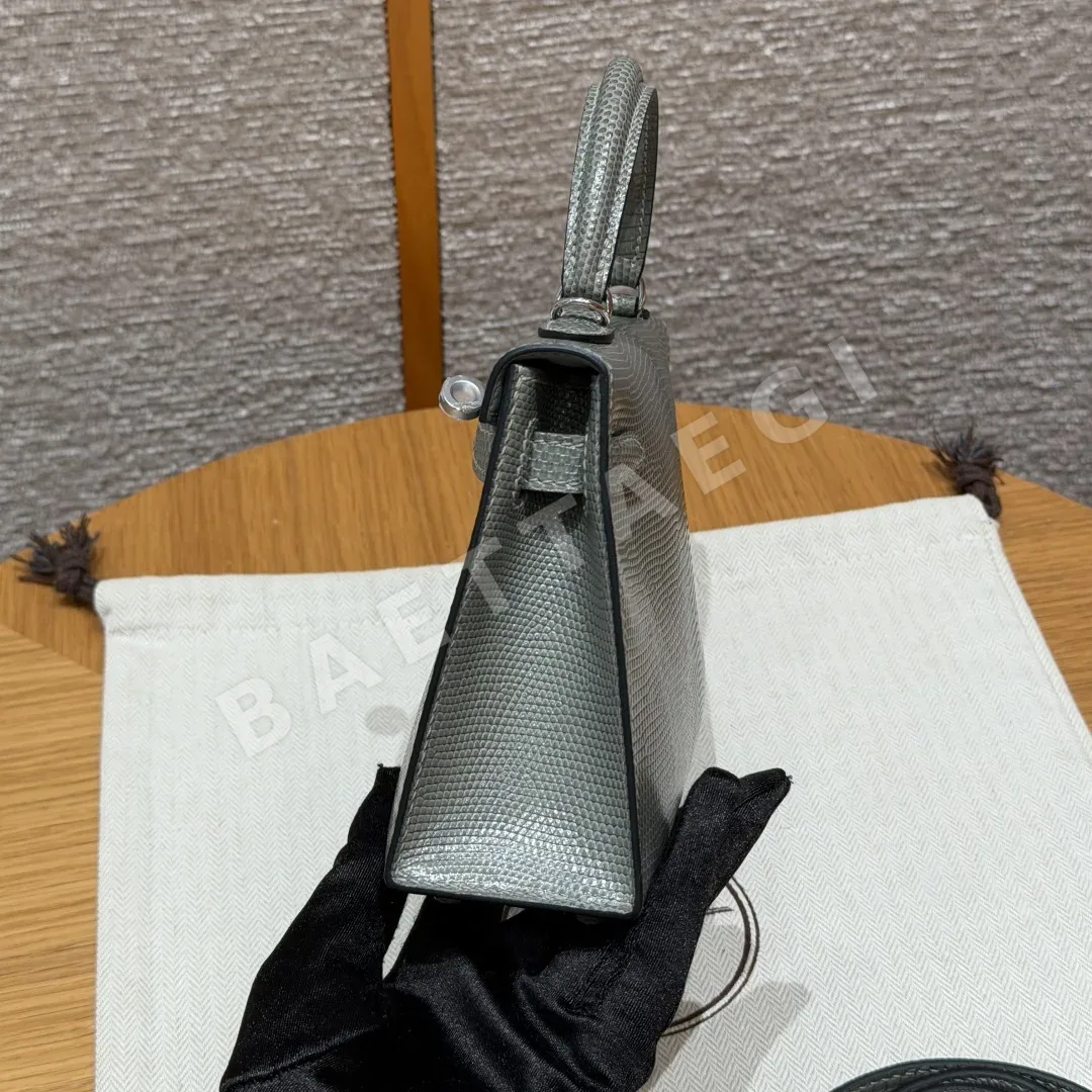 에르메스 켈리 미니 2 도마뱀 가죽 가방 상세 이미지 4