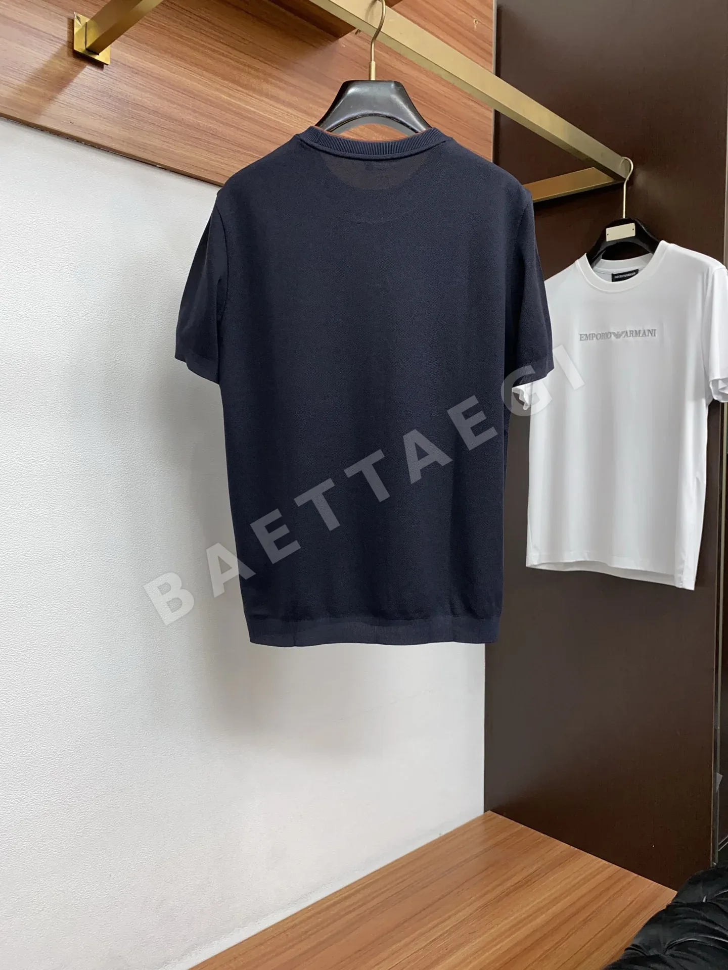 로로피아나 남성 실크 면 혼방 크루넥 반팔 티셔츠 상세 이미지 10