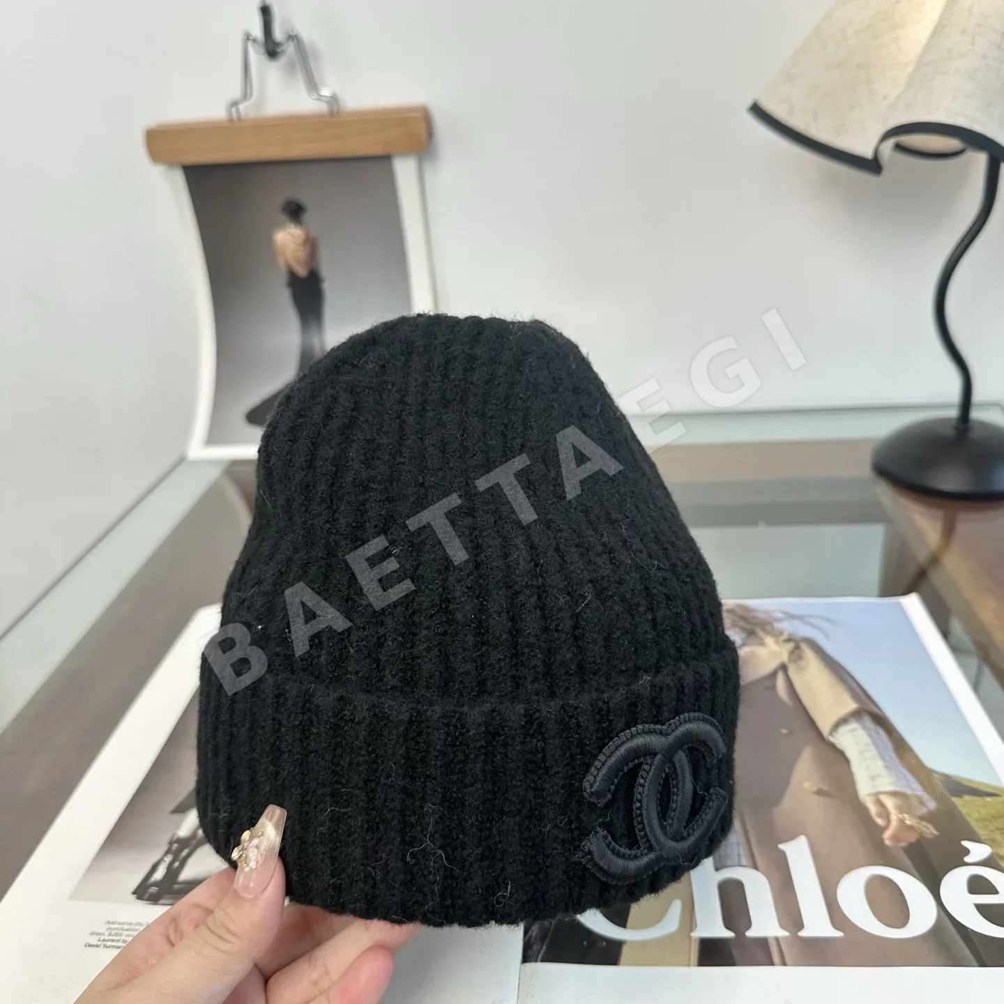 샤넬 니트 비니 모자 상세 이미지 7