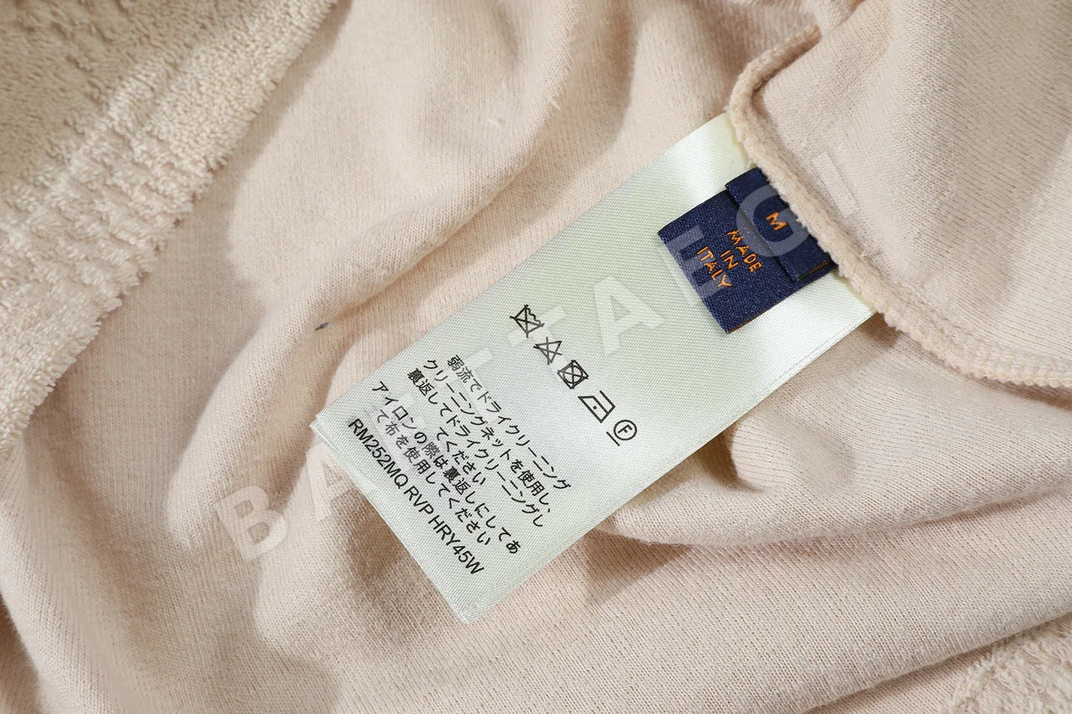 루이비통 테리 코튼 체크 반팔 티셔츠 상세 이미지 9