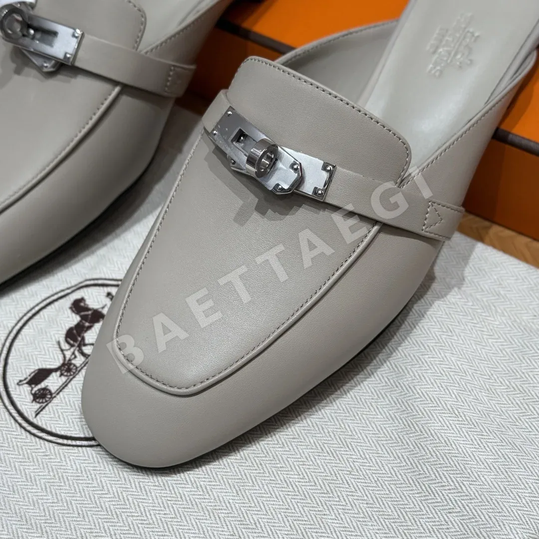 에르메스 샌들 Goatskin 페블 베이지 상세 이미지 4