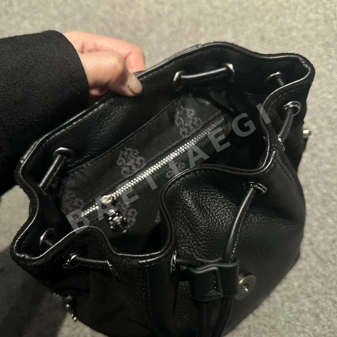 크롬하츠 가죽 스웨이드 백팩 상세 이미지 7