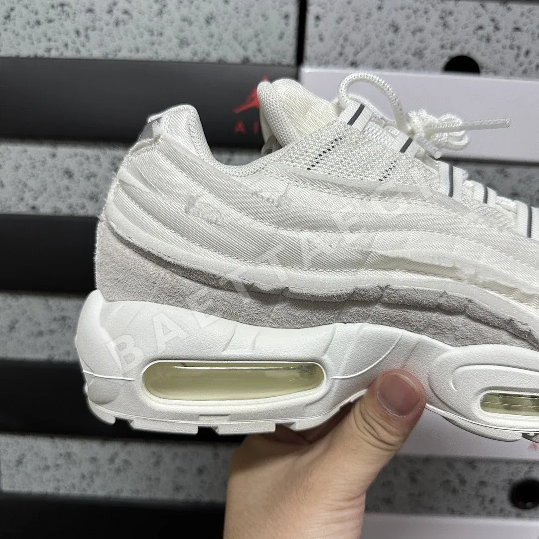 나이키 [GX] 에어 맥스 95 CU8406-100 201216 Nike Air Max 95 Comme Des Garcons White CDG 상세 이미지 5