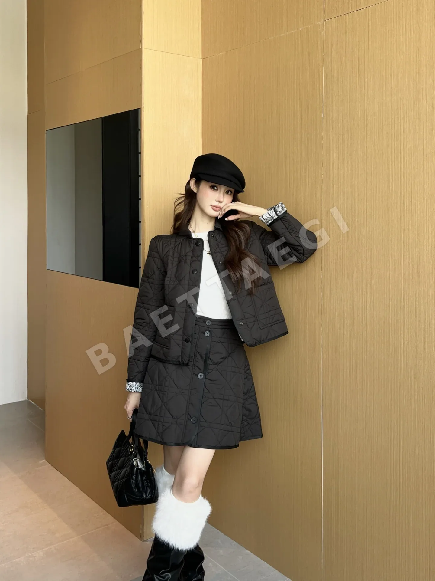 디올 카나쥬 퀼팅 여성 자켓 166824