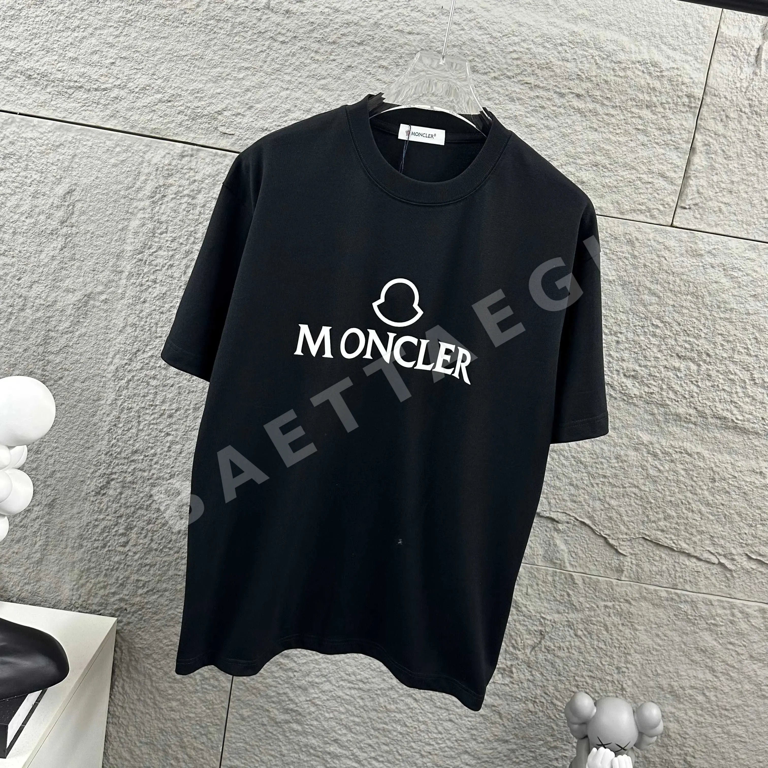 몽클레르 3D 실리콘 가공 코튼 반팔 티셔츠 유니섹스 상세 이미지 5