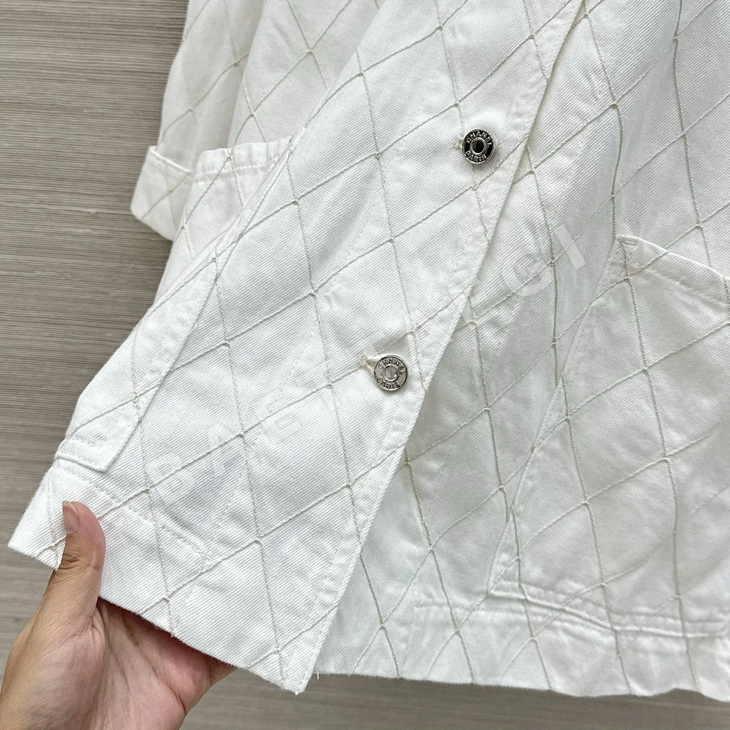 샤넬 데님 자수 자켓 상세 이미지 6