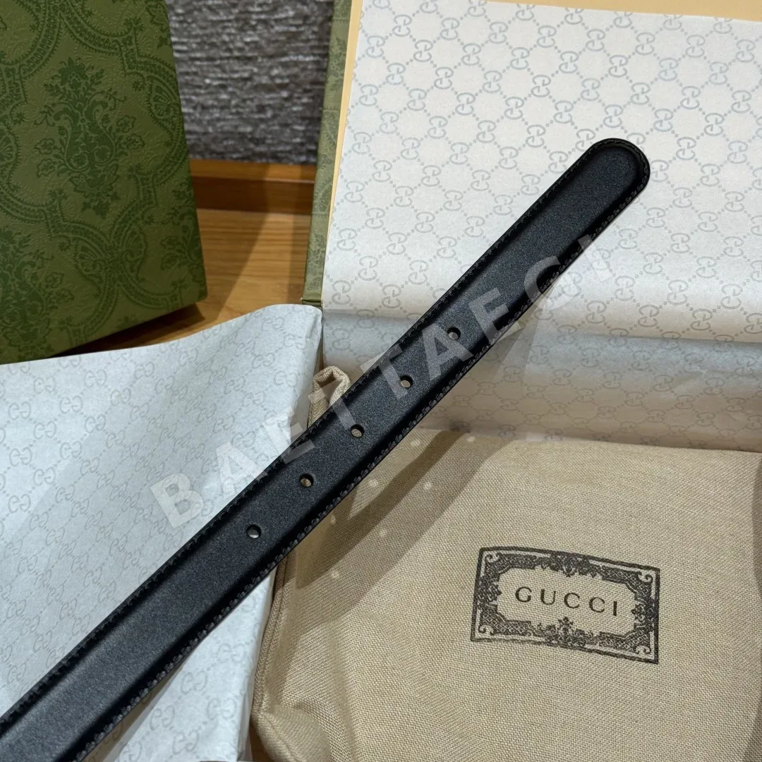 구찌 G 인터로킹 더블 G 가죽 벨트 상세 이미지 7