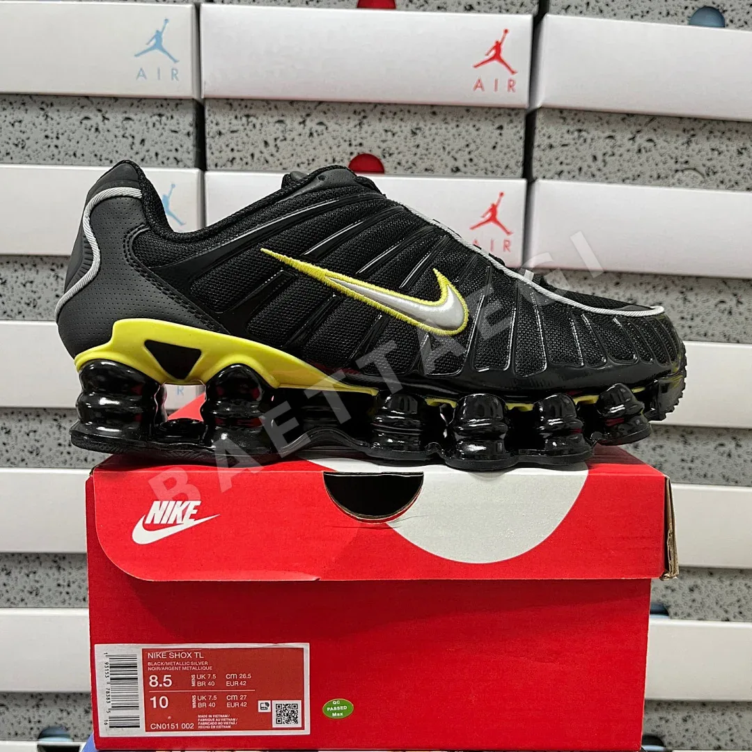 나이키 [MAX] 샥스 TL CN0151-002 201237 Nike Shox TL Black Dynamic Yellow Metallic