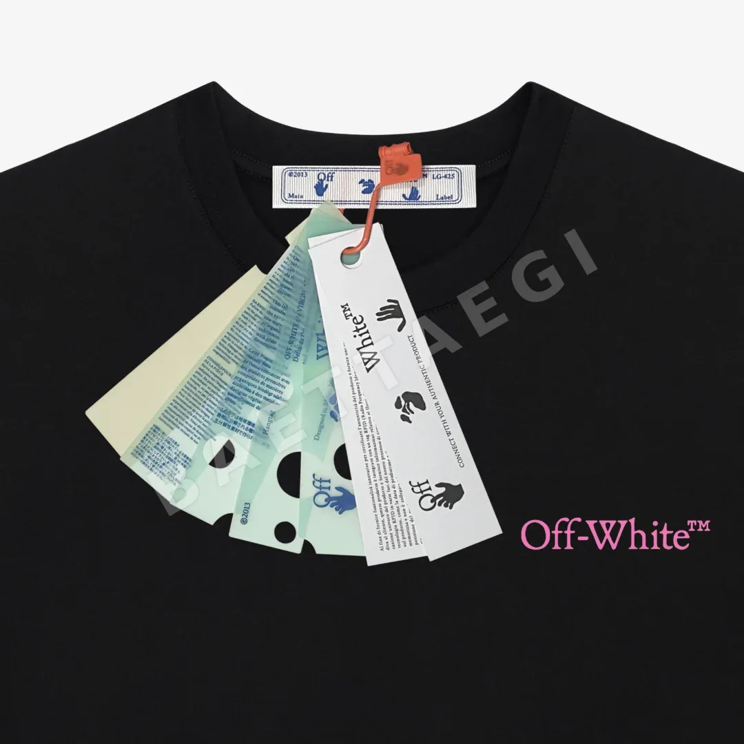 오프화이트 남성 반팔 티셔츠 상세 이미지 4