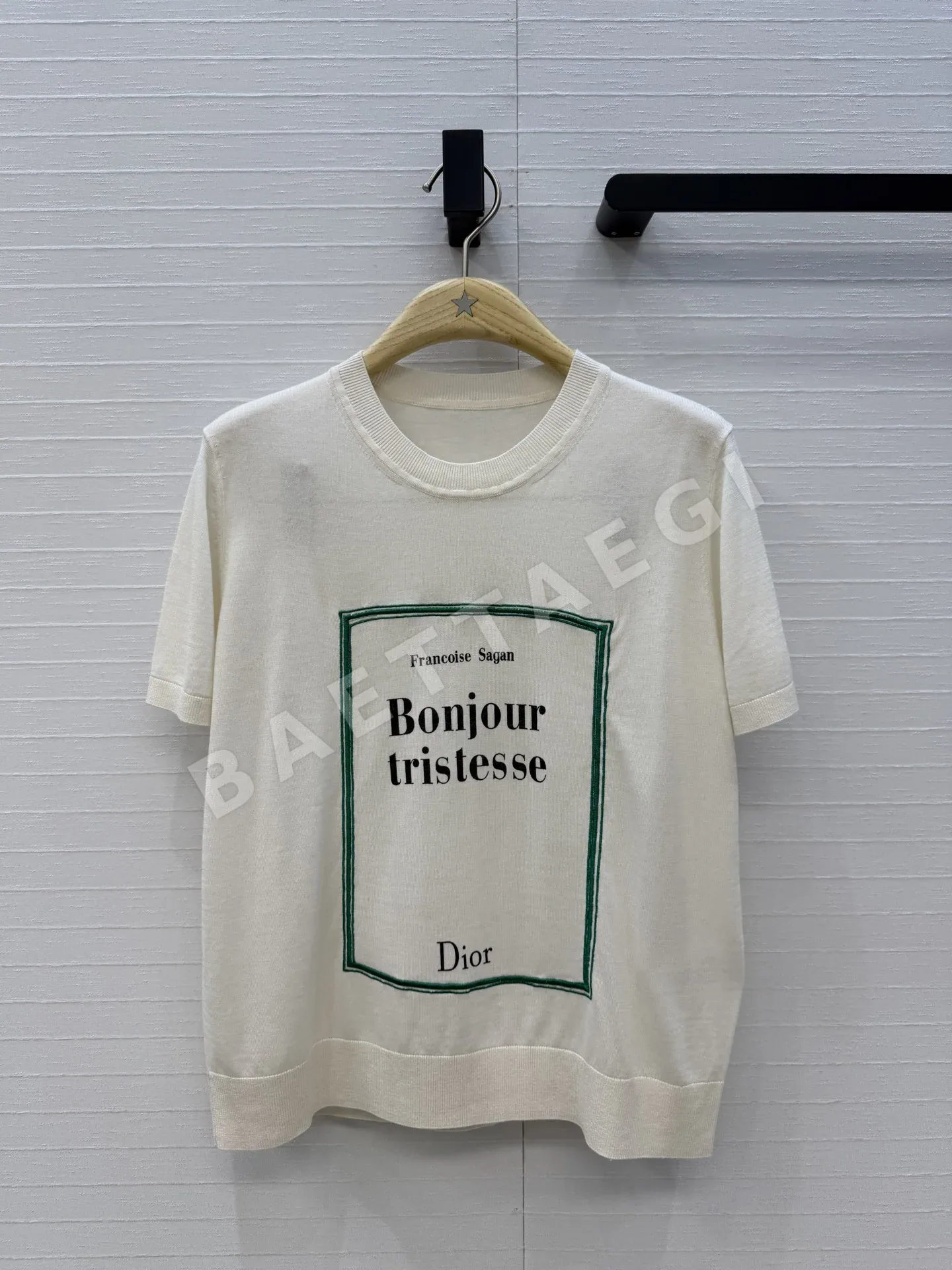 디올 가든 월드 자수 니트 반팔 탑 54159