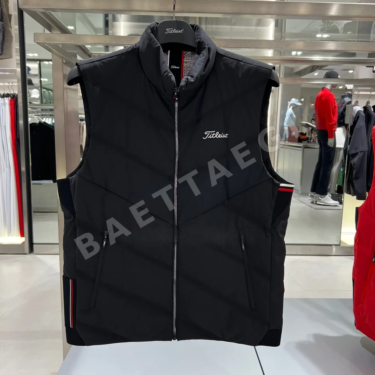 타이틀리스트 남성 후드 덕다운 얇은 다운 베스트 상세 이미지 3