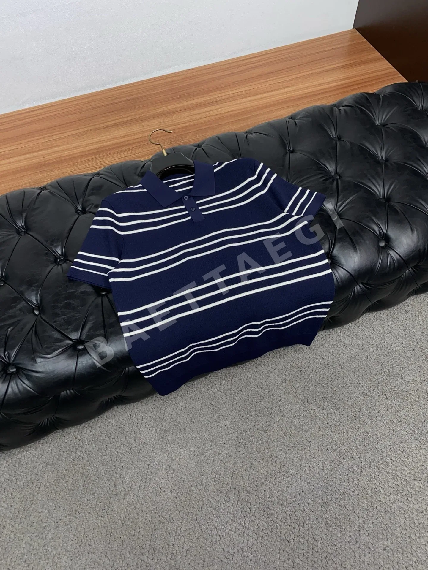 프라다 라펠 카라 폴로 반팔 셔츠 상세 이미지 7