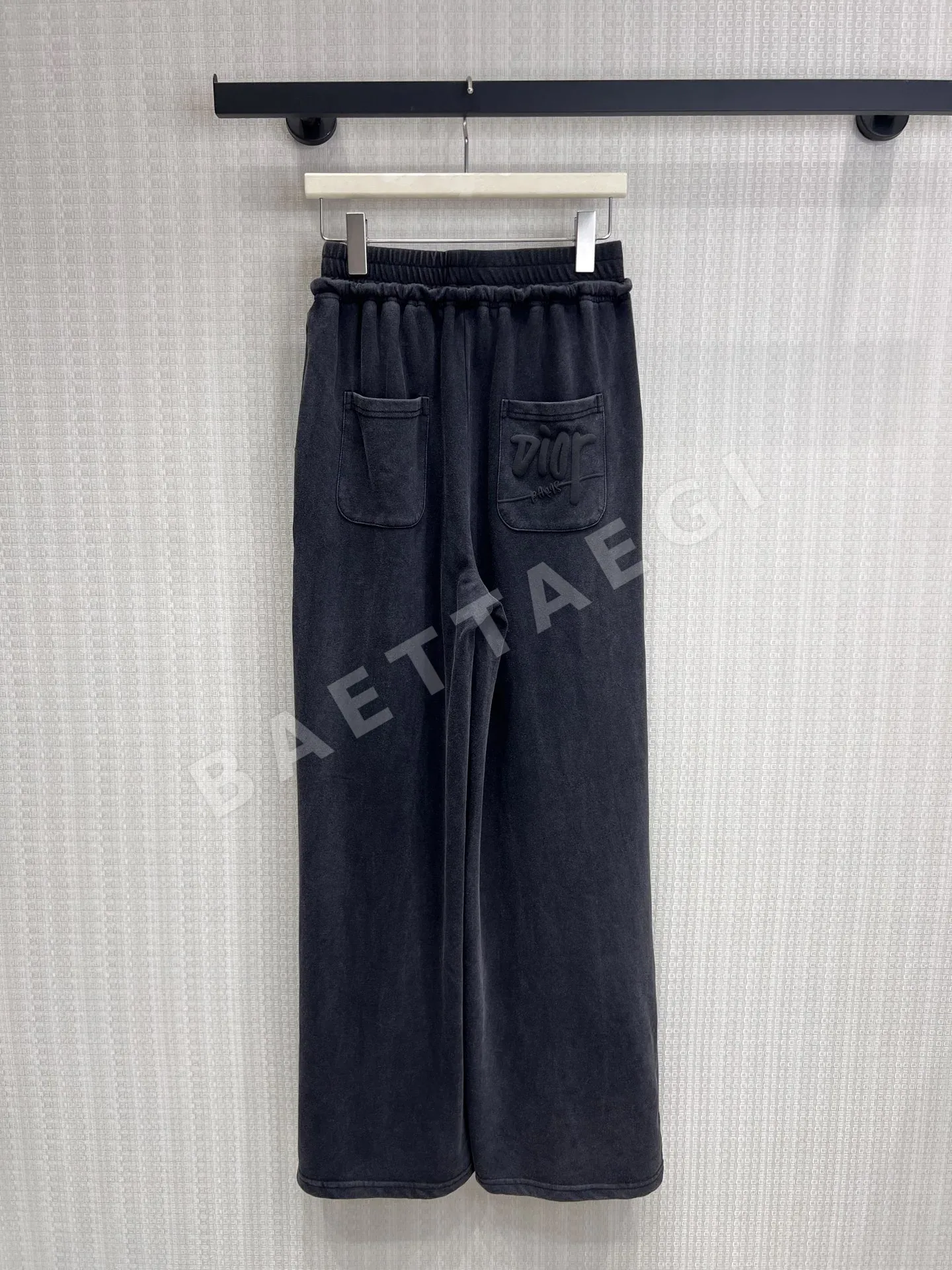 디올 블루 와이드 레그 여성 바지 상세 이미지 8