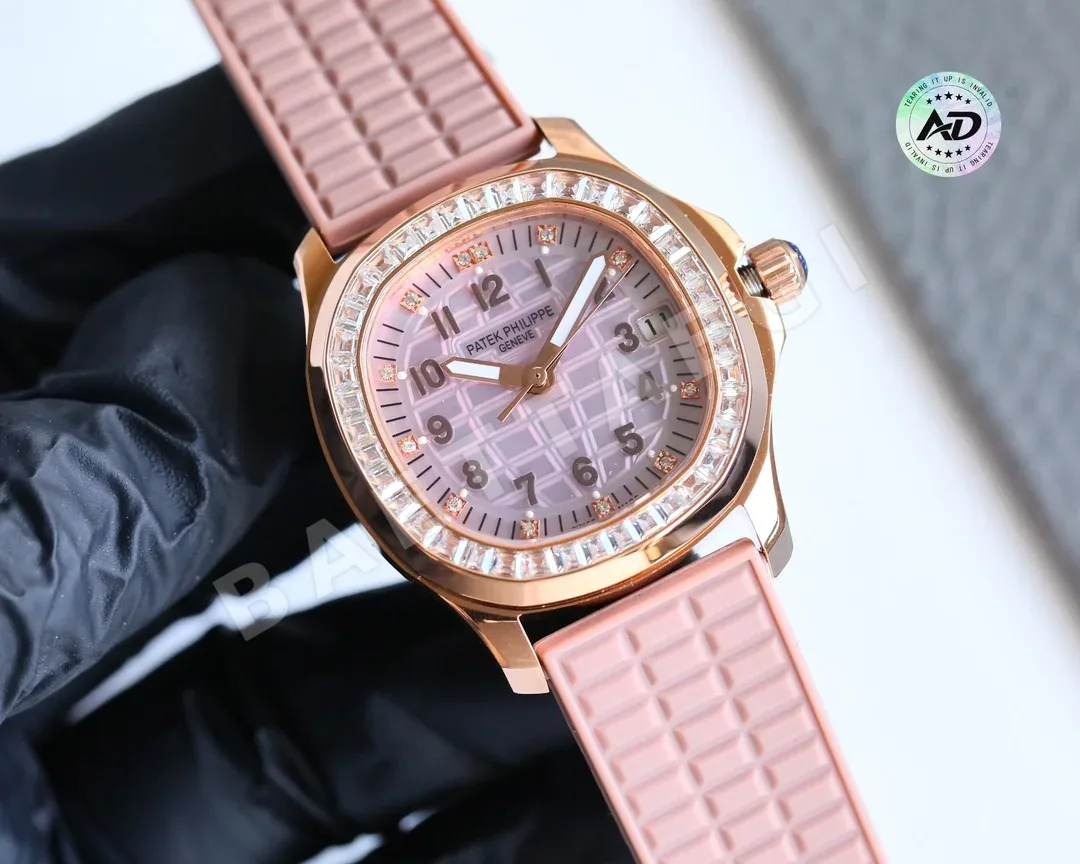 파텍필립 아쿠아넛 다이아 자동 그레이 다이얼 스틸 여성용 레플리카 44100 Patek Philippe 상세 이미지 5