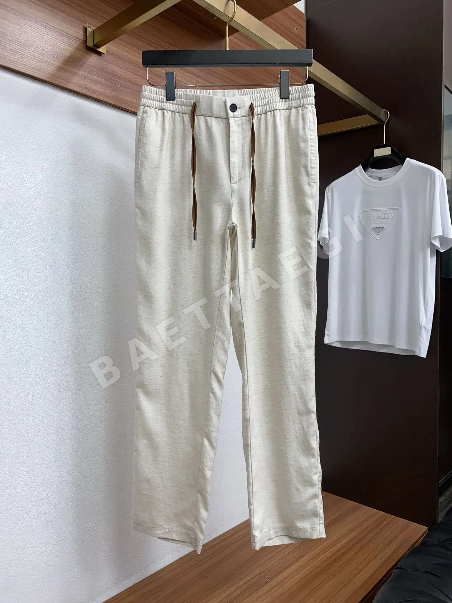 제냐 남성 린넨 바지 상세 이미지 2