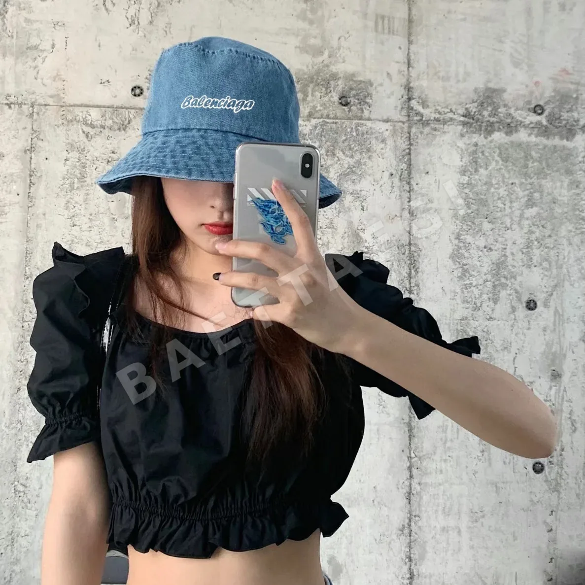 발렌시아가 데님 버킷 햇 상세 이미지 2