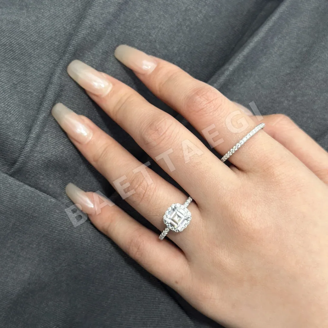 해리윈스턴 록 캔디 스퀘어 다이아몬드 반지 상세 이미지 3