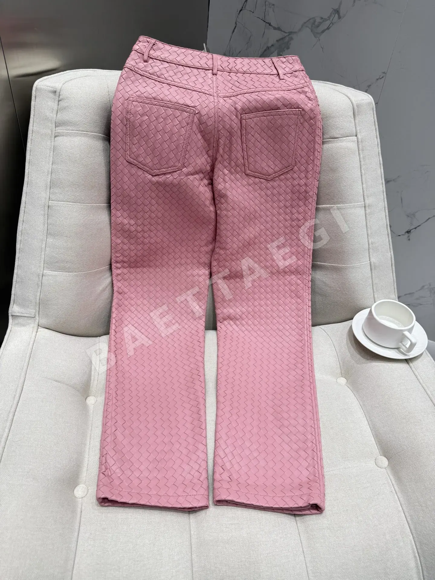 보테가베네타 양가죽 와이드 바지 상세 이미지 8