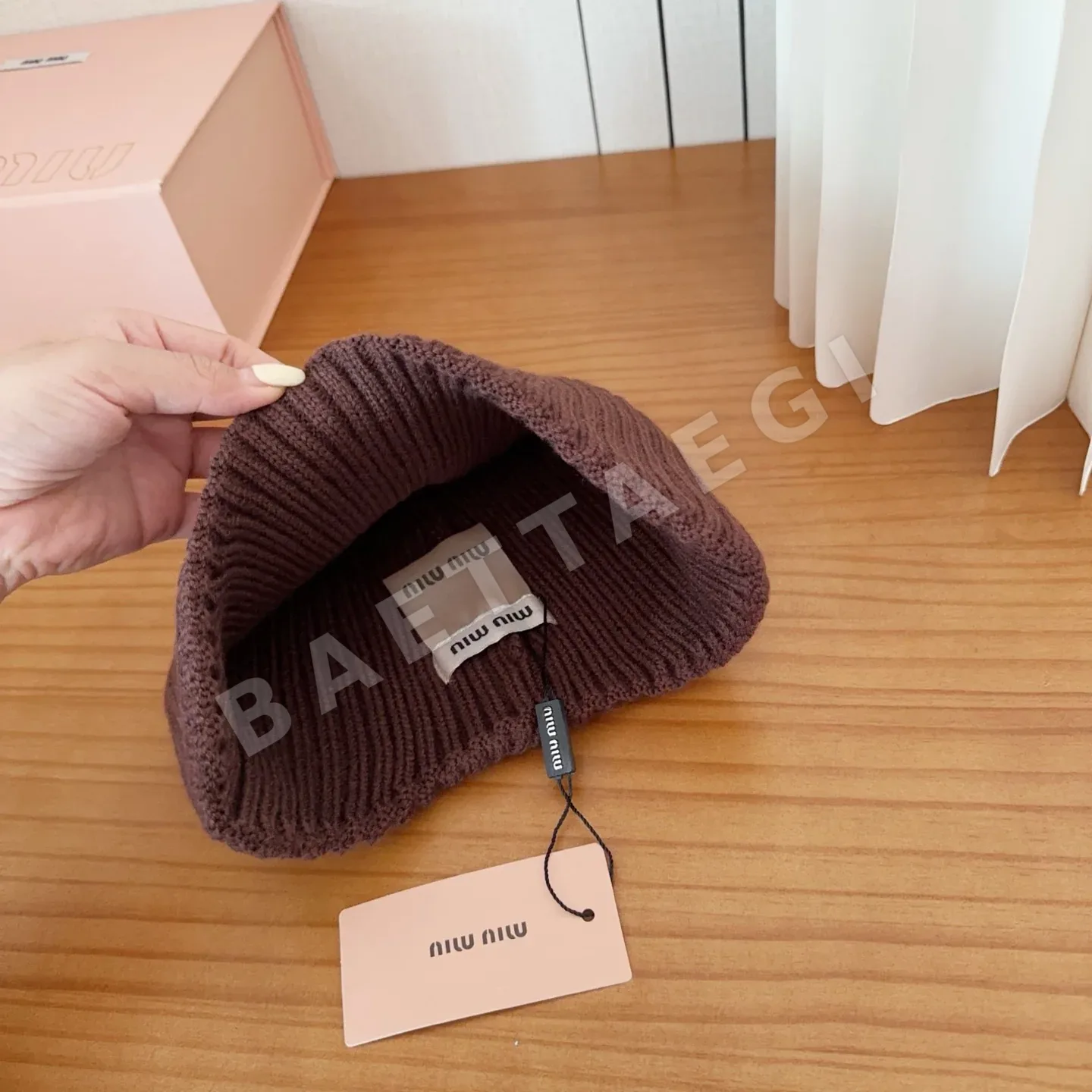 미우미우 니트 모자 상세 이미지 6
