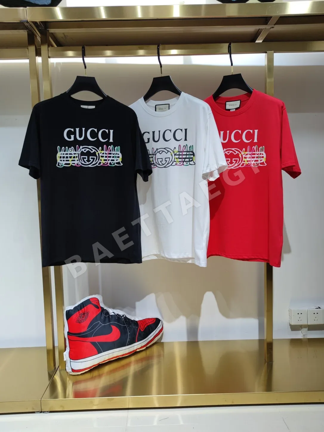 구찌 여성 린넨 반팔 티셔츠 53958