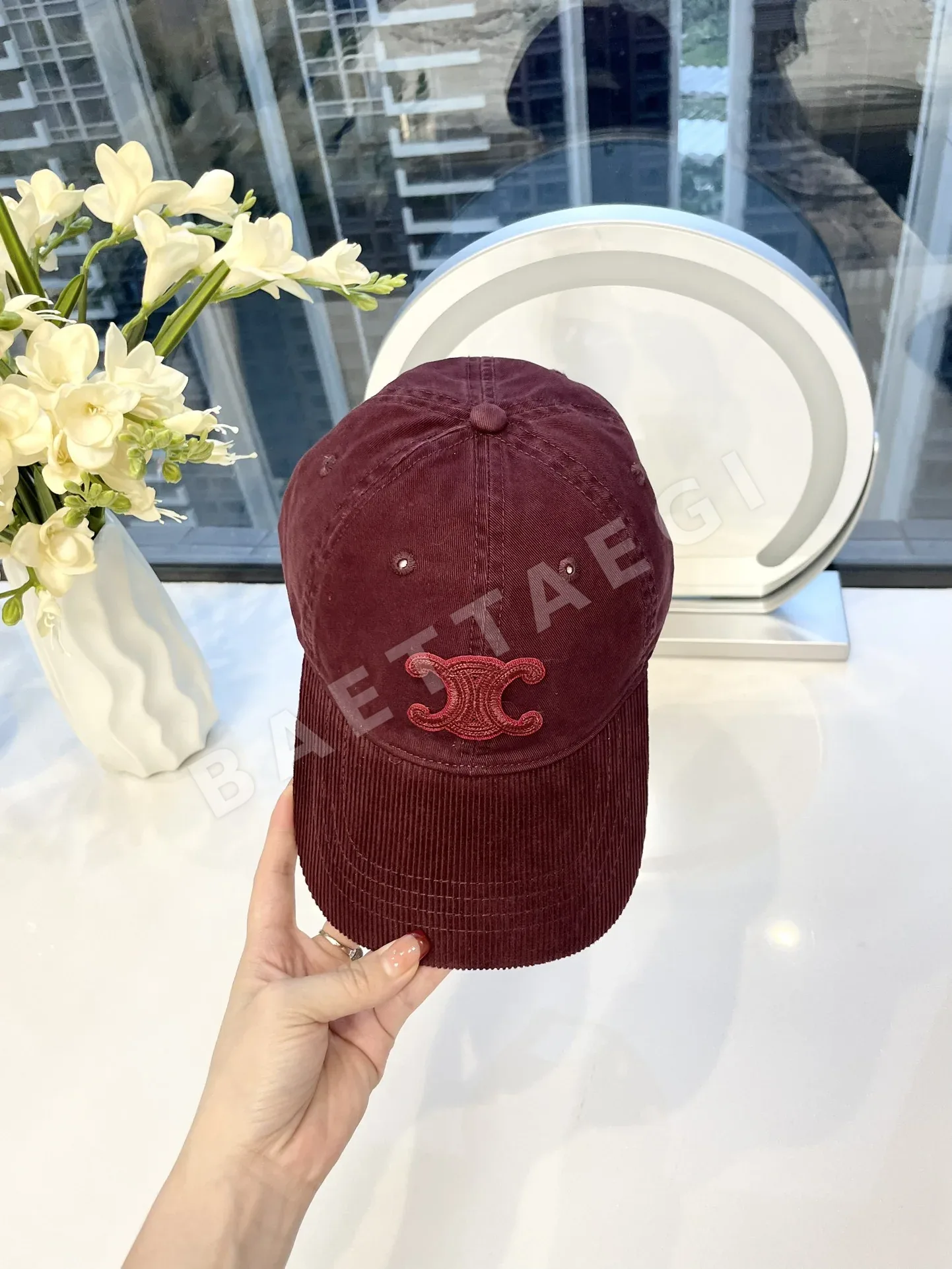 셀린느 패치워크 자수 엠블럼 야구모자 상세 이미지 2