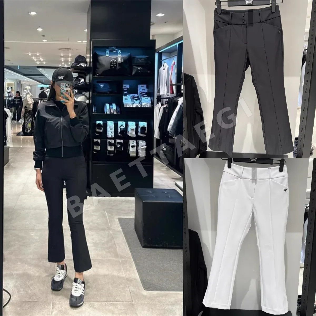 PXG 여성 스포츠 캐주얼 크롭드 팬츠 153134
