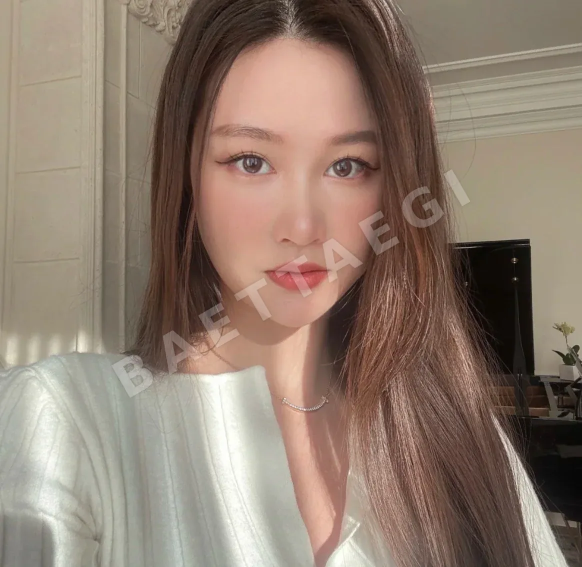 티파니 스마일 페이스 더블 T925 실버 목걸이 상세 이미지 6